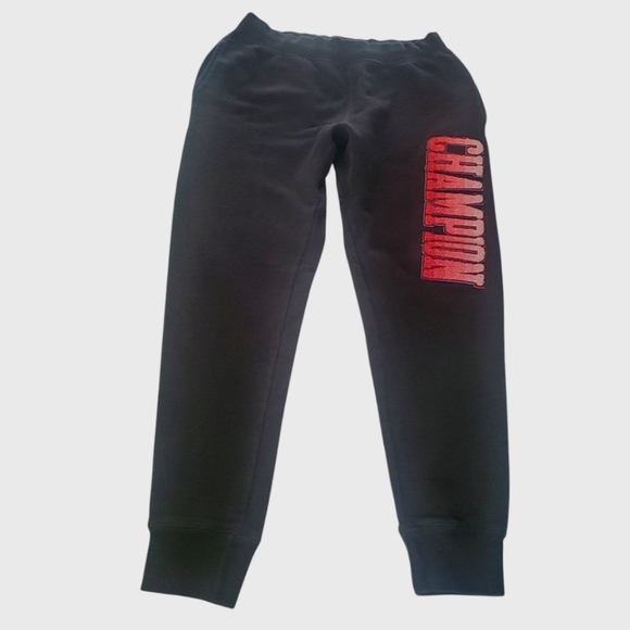 CHAMPION Black Reverse Weave Spell Out Dip Dye Logo Jogger | Sweat Pant Men's‎ L - Picture 2 of 10